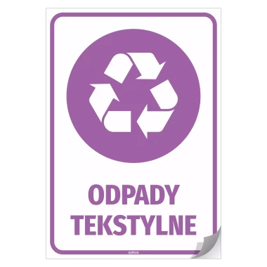 Bin Sticker – Textile Waste