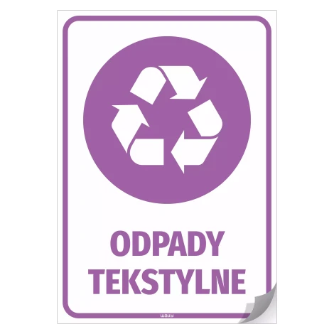Bin Sticker – Textile Waste