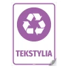 Bin Sticker Textile Waste