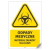 Sticker: Medical Waste, Infectious Material for Humans