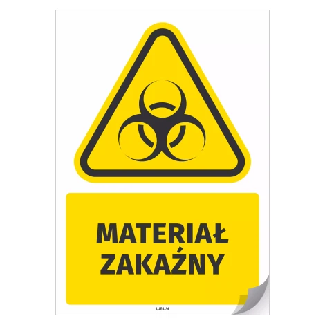 Warning Sticker: Infectious Material