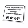 Information Sign Waste Name & Code
