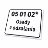 Waste Sign Code & Name, customizable