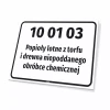 Waste Sign Code & Name, customizable