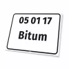 Waste Sign Code & Name, customizable