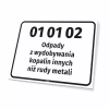 Waste Sign Code & Name, customizable