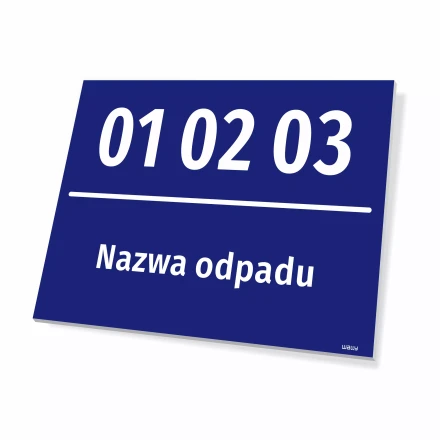 Sign: BDO Waste Code & Name