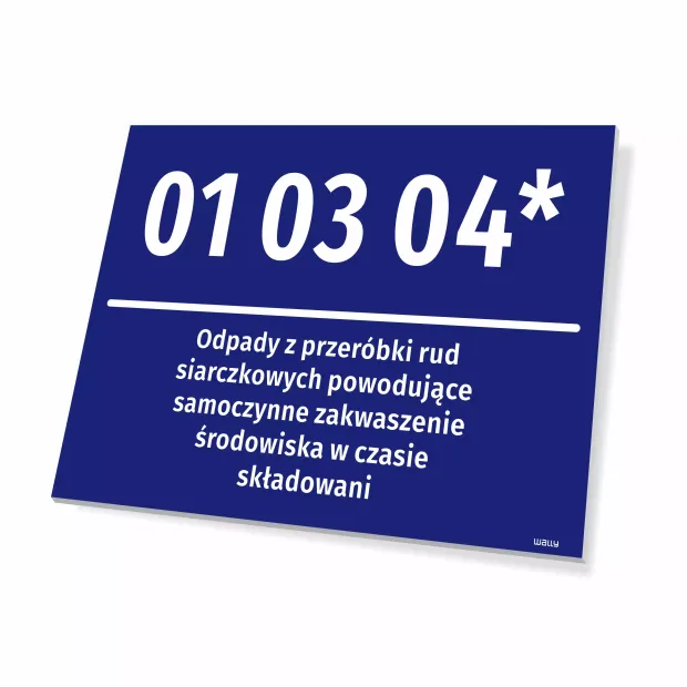 Sign: BDO Waste Code & Name