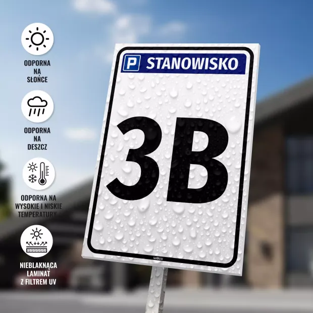 Parking Sign – Space with Number Marking