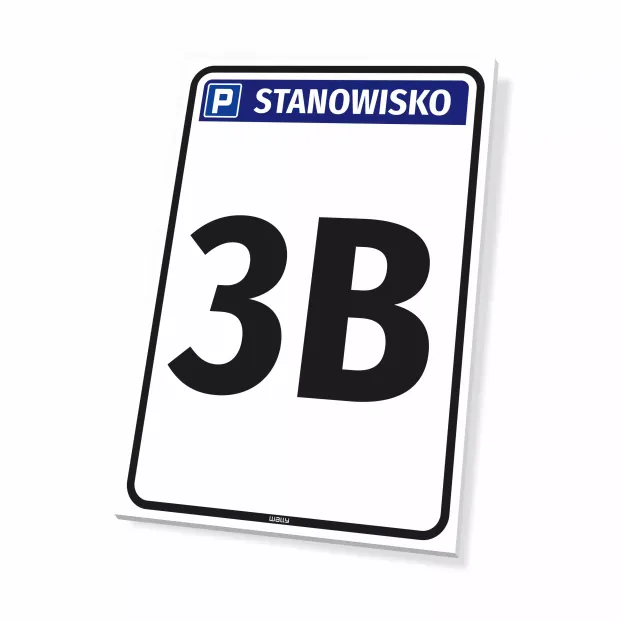 Parking Sign – Space with Number Marking