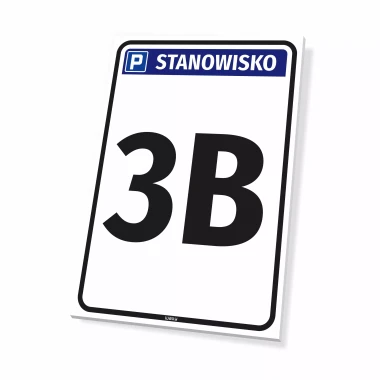Parking Sign – Space with Number Marking