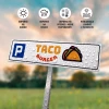 Custom Parking Sign with Company Logo – Institution / Facility Branding