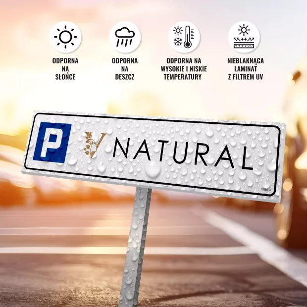 Custom Parking Sign with Company Logo – Institution / Facility Branding