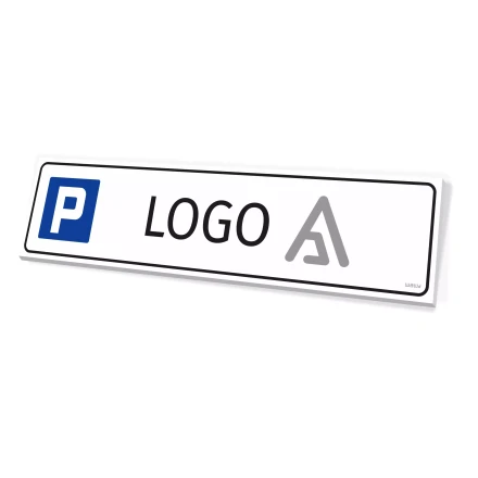 Custom Parking Sign with Company Logo – Institution / Facility Branding