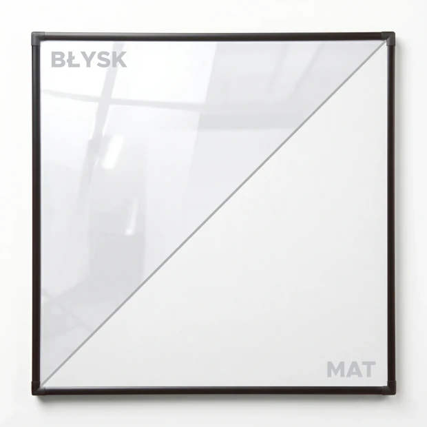 Magnetic Dry-Erase Whiteboard 60x60 cm  in Aluminum Frame