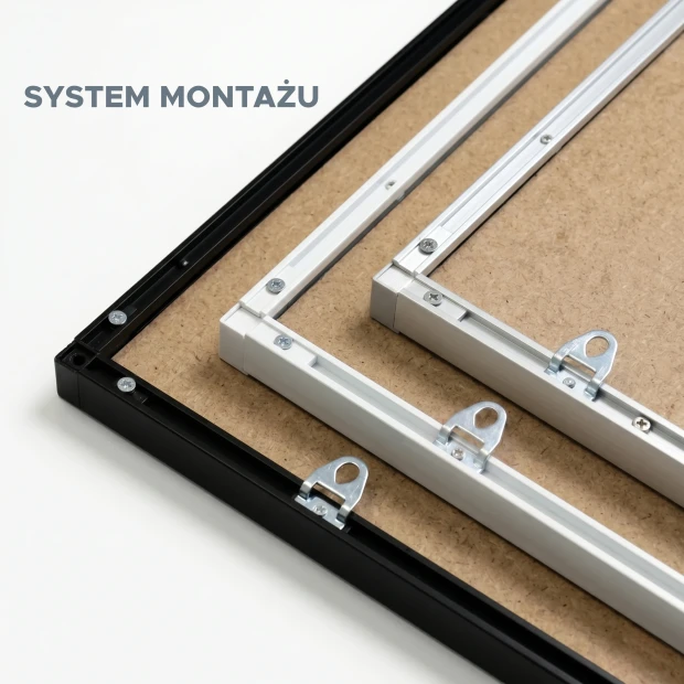 Magnetic Dry-Erase Whiteboard 60x60 cm  in Aluminum Frame