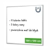 Magnetic Dry-Erase Whiteboard 120x120 cm  in Aluminum Frame