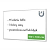 Magnetic Dry-Erase Whiteboard 150x100 cm in Aluminum Frame