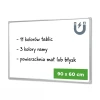 Magnetic Dry-Erase Whiteboard 90x60 cm in Aluminum Frame