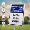 Parking Sign: Tenants’ Parking with Cooperative / Housing Community Name & Streets