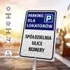 Parking Sign: Tenants’ Parking with Cooperative / Housing Community Name & Streets