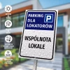 Parking Sign: Tenants’ Parking with Cooperative / Housing Community Name & Streets