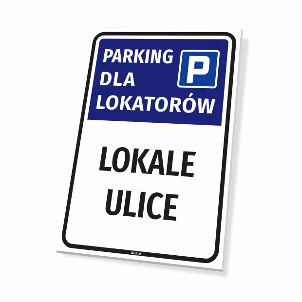 Parking Sign: Tenants’ Parking with Cooperative / Housing Community Name & Streets