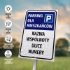 Parking Sign – Residents’ Parking with Housing Community Name, Streets & Numbers