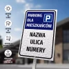 Parking Sign – Residents’ Parking with Housing Community Name, Streets & Numbers