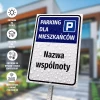 Parking Sign – Residents’ Parking with Housing Community Name, Streets & Numbers