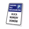 Parking Sign – Residents’ Parking with Housing Community Name, Streets & Numbers