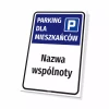 Parking Sign – Residents’ Parking with Housing Community Name, Streets & Numbers