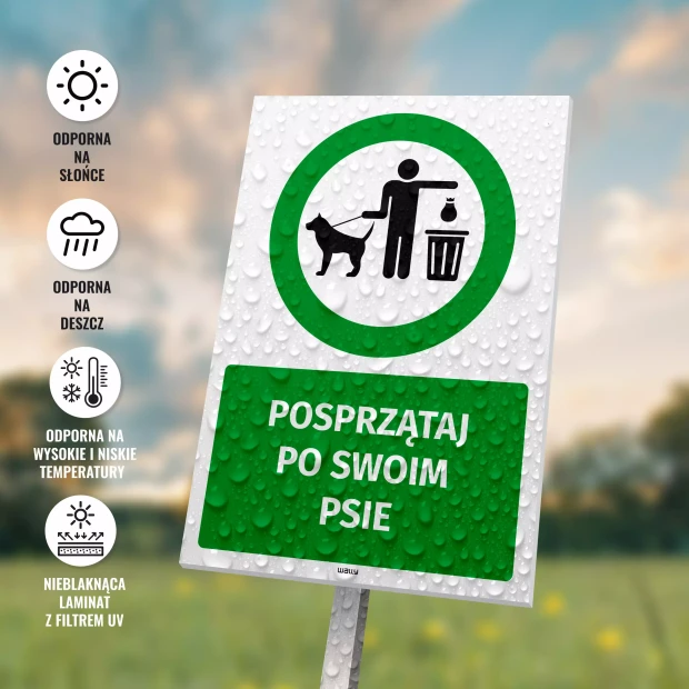 Sign: Clean up after your dog
