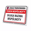 Sign: No Parking, Housing Community Area with Name & Designation
