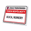 Sign: No Parking, Housing Community Area with Name & Designation