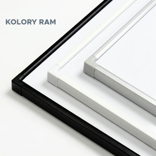 Magnetic Dry-Erase Whiteboard 120x90 cm  in Aluminum Frame