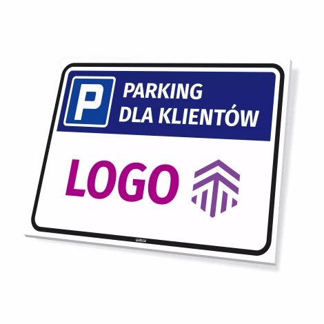 Parking Sign: Customer Parking with Your Logo