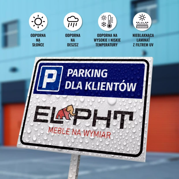 Parking Sign: Customer Parking with Your Logo