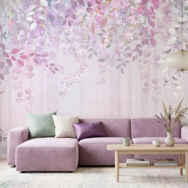 Wallpaper: Fairy-Tale Purple and Pink Forest