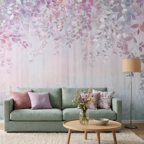 Wallpaper: Fairy-Tale Purple and Pink Forest