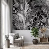Wall Mural, Tropical Green Leaves