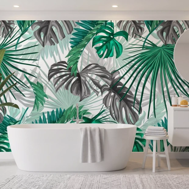 Wallpaper Jungle, Forest, Tropical Leaves