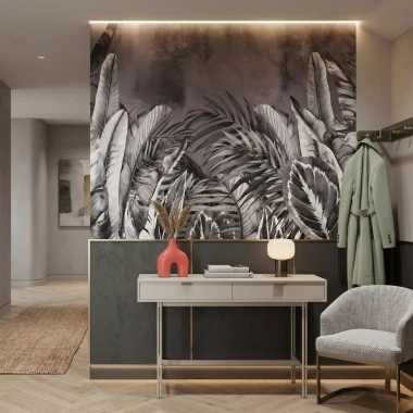 Wall Mural Illustration of Dense Tropical Foliage