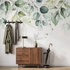 Wall Mural Climbing Green Exotic Leaves