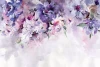 Wall Wallpaper Purple Wildflowers