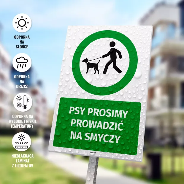 Sign: Please Keep Dogs on a Leash