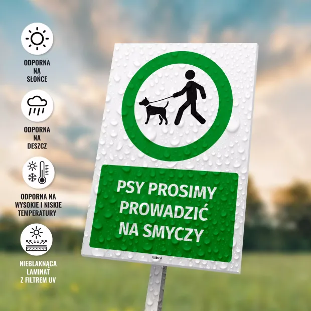 Sign: Please Keep Dogs on a Leash