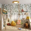 Children’s Wallpaper: Forest Animals Illustration