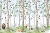 Children’s Wallpaper: Forest Animals Illustration
