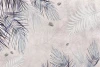 Wall Wallpaper: Navy Blue Fern Leaves and Botanical Plants